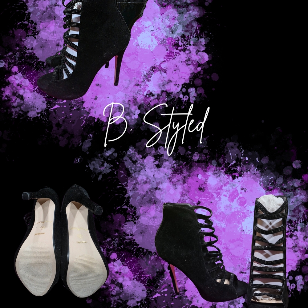 Black Women's Heeled Booties